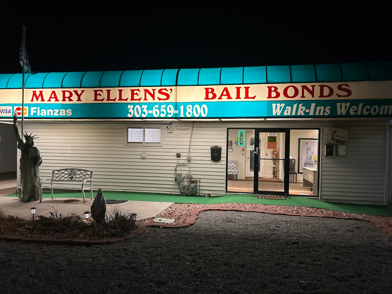 Mary Ellen's Bail Bonds office in Brighton, Colorado